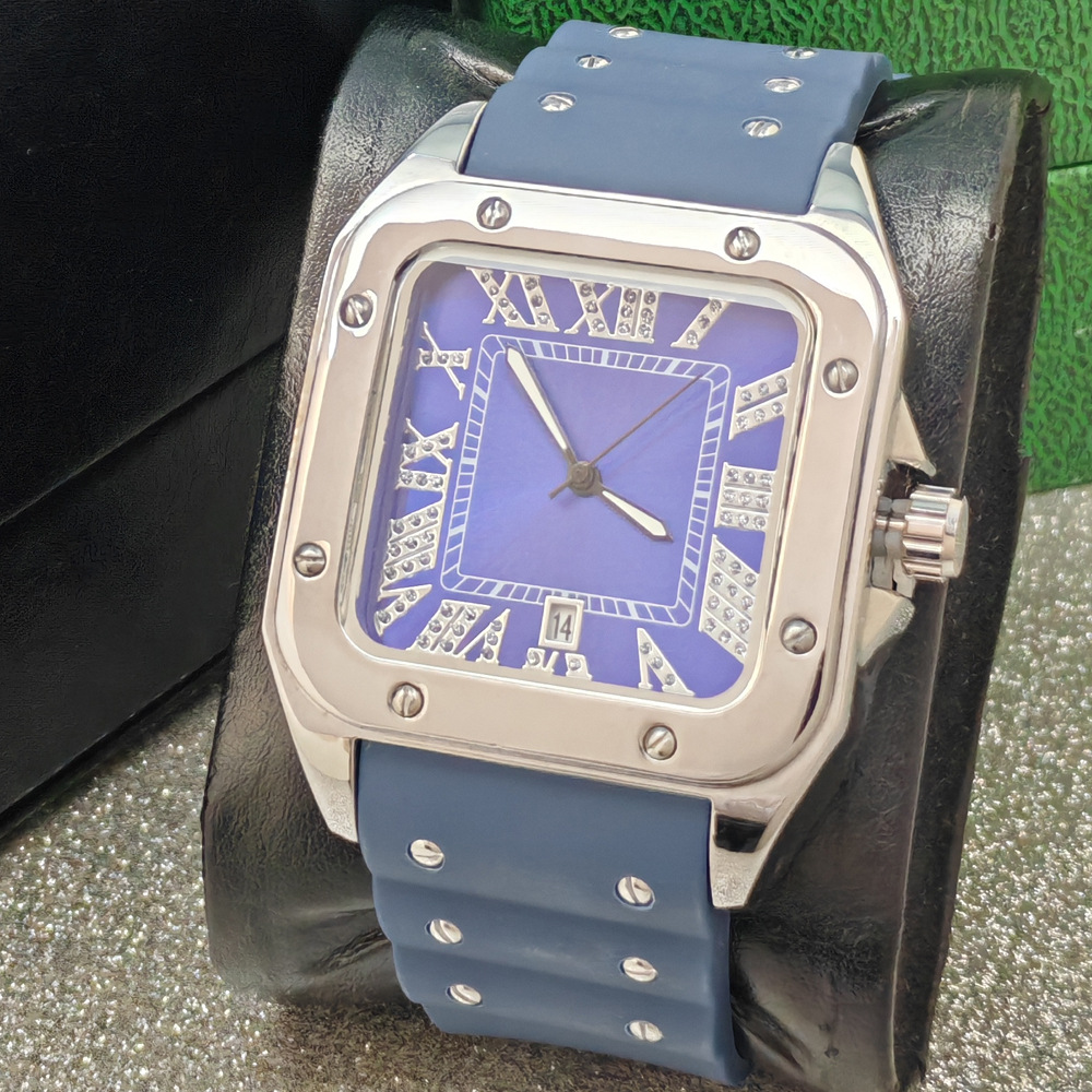 Luxury Watch Iceberg - Reloj de Cuarzo Azul de Diseño