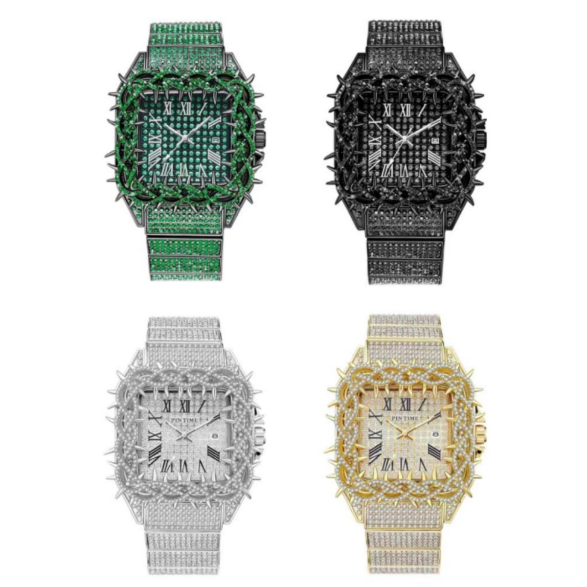 Luxury Watch Iceberg - Reloj de Cuarzo Cuadrado para Hombre