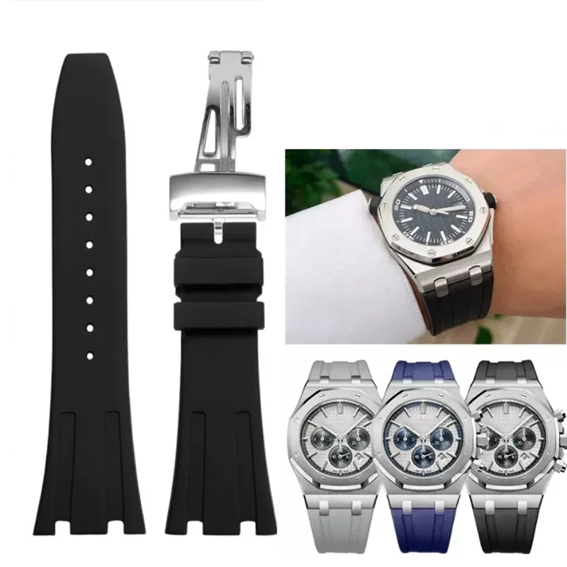 Audemars Piguet Watch Royal Oak - Correa de reloj de goma de