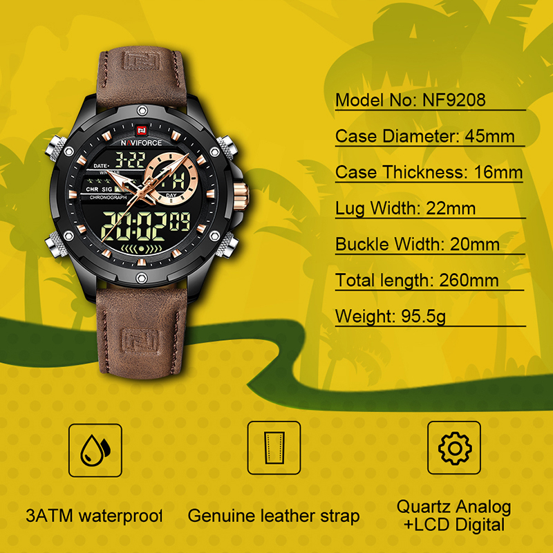 Luxury Watch Magazine - Nuevo Reloj NAVIFORCE para Hombre, Cuarzo,