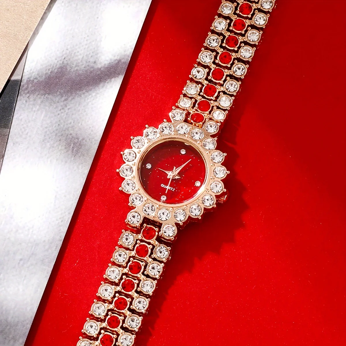 2 unids/set reloj de mujer rel - Luxury Watch Gift For Her reseña y precio