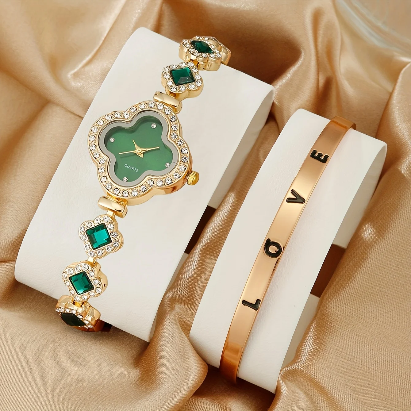 2 unids/set reloj de mujer de  - Luxury Watch Gift For Her reseña y precio