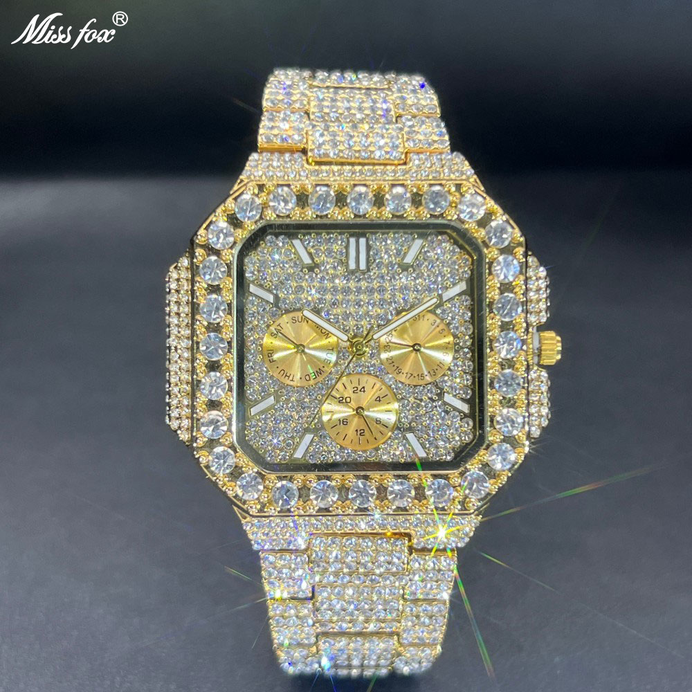 MISSFOX reloj de lujo con diam - Luxury Watch Iceberg reseña y precio